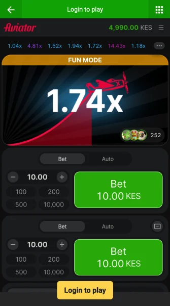 Download the OdiBet Aviator app