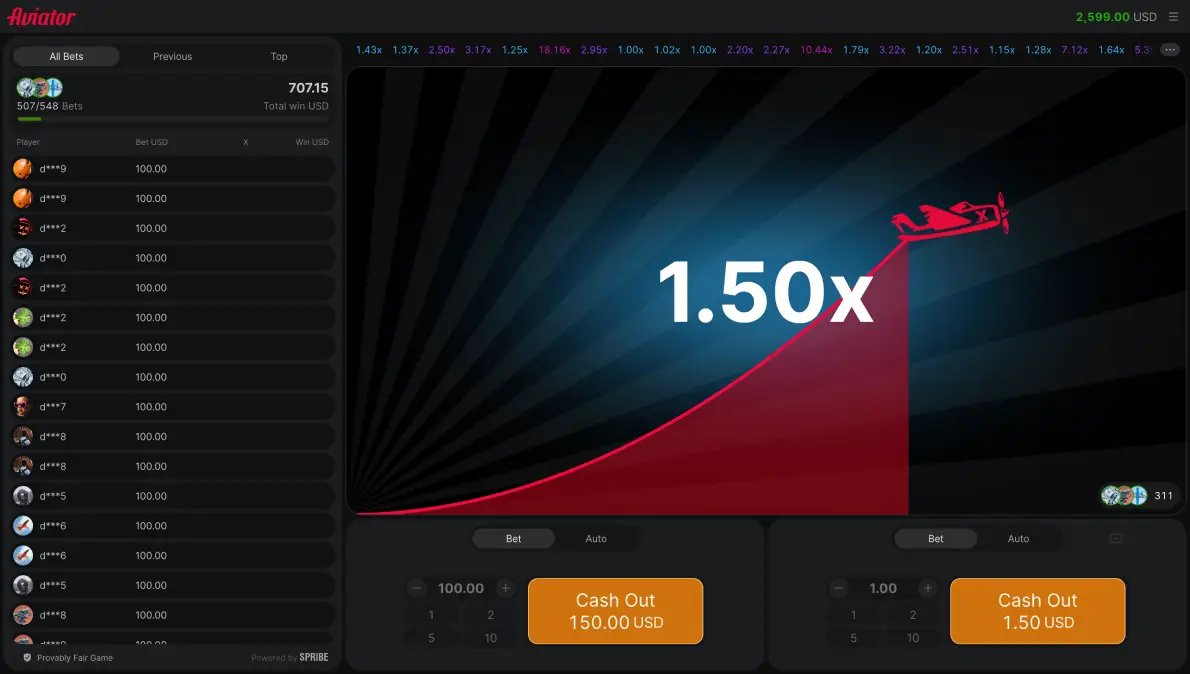 Online casinos where you can play Aviator without verification