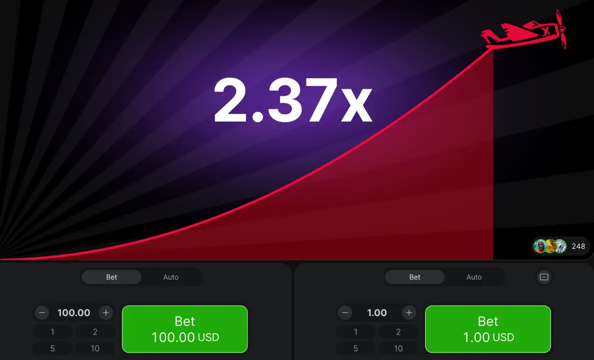 Play Aviator online at offshore online casinos